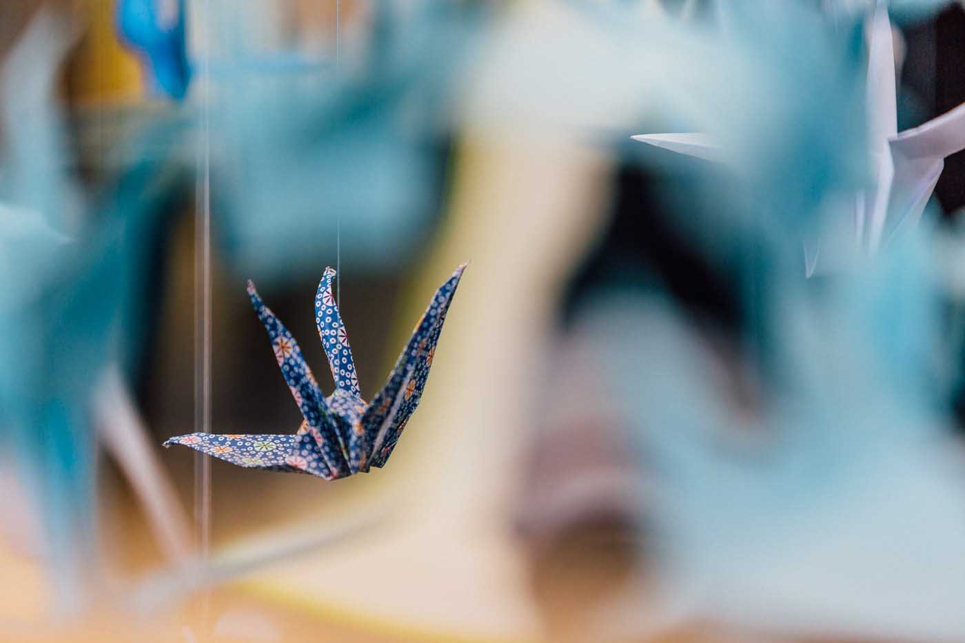 Image shown: 1000 cranes