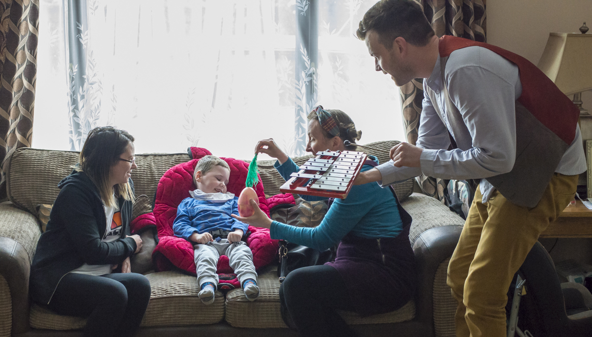 Image shown: Pop Up Picnic visits a family home in Kildare