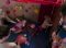 Image shown: Musician Jonathan Wilson plays while babies engage with artist Niamh O’Connor’s installation at Helium’s Jazz Lounge at Baby Cafe