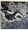 Image shown: ‘It is you black bird that I love‘ by Lucy Turner. Relief print on Irish linen.