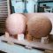 Image shown: the first bisque firing coming out of the kiln. Photo credit: Brigitta Varadi .