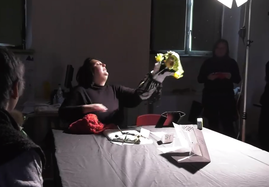 Image shown: Film still: EURORESO’s Theatre for Positive Mental Health Workshop. Photo credit: EURORESO.